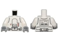 LEGO part Torso SW Armor Snowtrooper with Printed Back Pattern / White Arms / Light Bluish Gray Hands 973pb1317c01