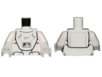 LEGO part Torso SW First Order Snowtrooper Armor Pattern / White Arms / White Hands 973pb2156c01