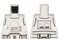 LEGO part Torso SW Armor Snowtrooper with Printed Back Pattern 2 973pb3504