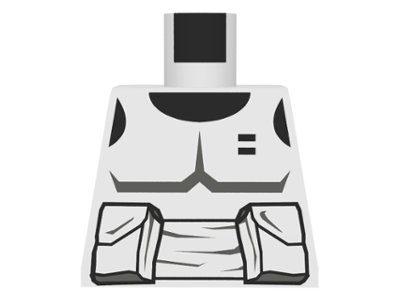 LEGO onderdeel Torso SW Armor Scout Trooper Pattern (Dark Gray Accents) (973pse)