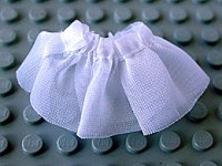 LEGO onderdeel Belville, Clothes Skirt Short, Sheer skirt01