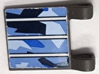 LEGO part Flagge 2 x 2 Quadrat mit Solarpanel Muster 1 (Aufkleber) - Set 7469 (2335pb244)