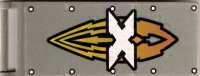 LEGO part Flagge 7 x 3 mit Stielgriff mit Silber 'X' Island Xtreme Stunts Logo Muster (Aufkleber) - Set 6736 30292pb002