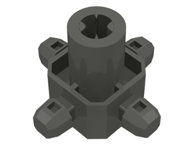 LEGO onderdeel Znap Connector 3 x 3 - 4-weg A (Axiaal) (32221)