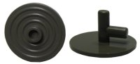 LEGO part Minifigure, Shield Circular Ridged Face with Stud 3876