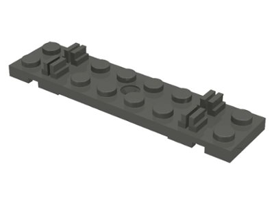 LEGO part Train, Track Sleeper Plate 2 x 8 with Cable Grooves (4166)