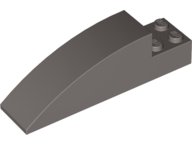 LEGO part Slope, Curved 8 x 2 x 2 with 4 Recessed Studs (41766)