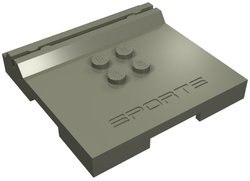 LEGO onderdeel Tile, Modified 6 x 6 x 2/3 with 4 Studs and Debossed Sports Logo (45522)