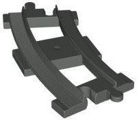 LEGO part Duplo, Train Track Curved (short) (6378)