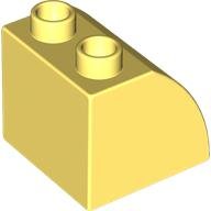 LEGO part Duplo, Steen 2 x 2 x 1 1/2 Schräge Curved (11170)