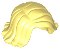 LEGO onderdeel Minifiguur, Haar Vrouw Kort Zijwaarts Geveegd (20877)