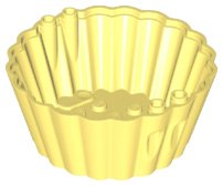 LEGO part Container, Cupcake / Muffin Cup 8 x 8 x 3 (72024)