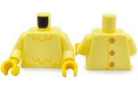 LEGO part Torso Bird / Chicken Costume with Bright Light Orange Feathers, Reddish Brown Buttons on Back Pattern (BAM) / Bright Light Yellow Arms / Yellow Hands 973pb6573c01