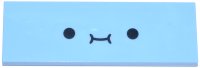 LEGO part Tile 2 x 6 with Black Smiley Face Pattern 69729pb179