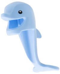 LEGO part Minifigure, Headgear Head Cover, Costume Dolphin Head, Tail and Fin with Black Eyes Pattern 7762pb01