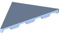 LEGO part Tile, Modified 4 x 4 Triangular 7975