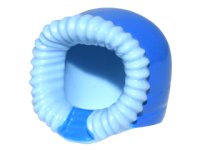 LEGO part Minifigure, Headgear Hood Fur-lined, Short with Blue Hood Pattern 95678pb06