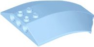LEGO part Windscreen 8 x 6 x 2 Curved Sloped Sides (x224)