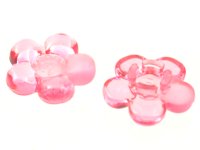LEGO part Clikits, Icon Flower 5 Petals 2 x 2 Small with Pin, Polished (Transparent Colors Only) 46279