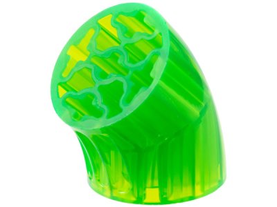 LEGO part Brick, Round 3 x 3 D. 45 degrees Elbow with Axle Holes (5057)