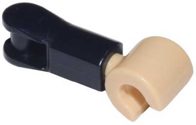 LEGO part Large Figure Lower Arm with Bar Handle with Molded Medium Tan Hand Pattern (109866pb01)