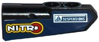 LEGO part Technic, Panel Fairing #21 Very Small Smooth, Side B with 'NITRO' and 'SUSPENSIONS' Pattern (Sticker) - Set 42033 (11946pb011)