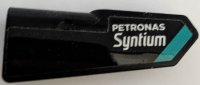 LEGO part Technic, Panel Fairing #21 Very Small Smooth, Side B with White 'PETRONAS Syntium' and Dark Turquoise Stripe Pattern (Sticker) - Set 42165 11946pb104