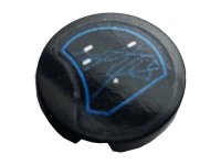 LEGO part Tile, Round 2 x 2 with Bottom Stud Holder with GPS Navigation Map Pattern (Sticker) - Set 42083 14769pb399