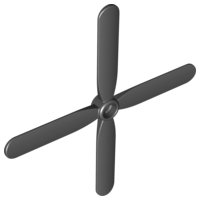 LEGO part Duplo Propeller Rotor 4 Blade, 9 1/2 Diameter (16697)