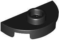 LEGO part Plate, Round 1 x 2 Half with 1 Stud (Jumper) 1745