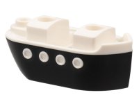 LEGO onderdeel Minifigure Costume Ferry Boat / Ship with Molded White Top Pattern 1820pb01