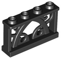 LEGO part Clôture 1 x 4 x 2 Ornementale avec 4 Goujons (19121)