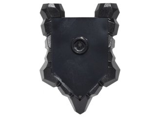 LEGO onderdeel Minifiguur, Schild Vijfhoekig met Rotsranden (22409)