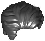 LEGO part Minifigure, Cheveux Balayés à Gauche Ébouriffés avec Légère Pointe de Veuvage et Courts Favoris 23186