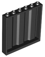 LEGO onderdeel Paneel 1 x 6 x 5 met Golvend Profiel 23405