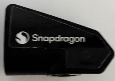 LEGO part Technic, Panel Fairing # 7 Very Small Smooth Short, Side A with White 'Snapdragon' and Logo Pattern (Sticker) - Set 42165 (2387pb006)