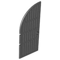 LEGO onderdeel Door 1 x 5 x 10 Curved Top (2400)