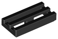 LEGO part Piastrella, Modificata 1 x 2 Griglia con Scanalatura Inferiore / Spigolo (2412b)
