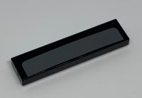 LEGO part Tile 1 x 4 with Dark Bluish Gray Stripe Pattern 2431pb0638
