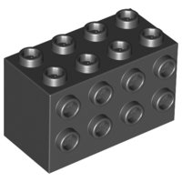 LEGO part Brick, Modified 2 x 4 x 2 with Studs on Sides (2434)