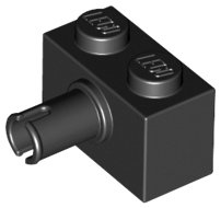 LEGO part Stein, Modifiziert 1 x 2 mit Stift (2458)