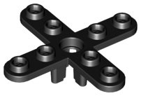 LEGO onderdeel Propeller 4 Blad 5 Diameter met Afgeronde Uiteinden en Open Hub (2479)