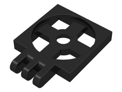 LEGO part Turntable 2 x 2 Plate with Hinge with 3 Fingers, Base (251)