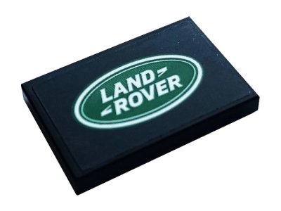 LEGO part Tile 2 x 3 with Land Rover Logo Large Pattern (Sticker) - Set 42110 (26603pb112)