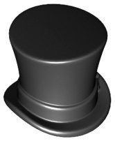 LEGO part Minifigure, Headgear Hat, Top Hat with Ribbon (27149)