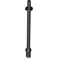 LEGO part Barra 8L con Anillos de Parada y Pasador (Technic, Accesorio de Minifigura Palo de Esquí) - Extremo Plano 2714b