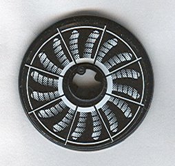 LEGO onderdeel Technic, Disk 3 x 3 with Fan Blade Black and White In-Motion Pattern (Sticker) - Set 8653 (2723pb023)