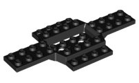 LEGO part Vehicle, Base 6 x 12 with 4 x 2 Recessed Center with Smooth Underside (28324)