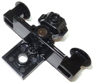 LEGO part Train Buffer Beam with Sealed Magnets - Type 3 (flat closed bottom) (29085c01)