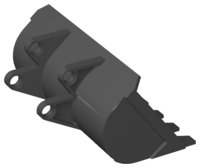 LEGO part Technic Digger Bucket 8 x 10 (2951)